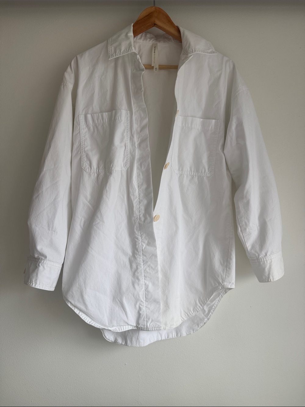 Aritzia The Babaton Group White Oversized Button-Down Shirt